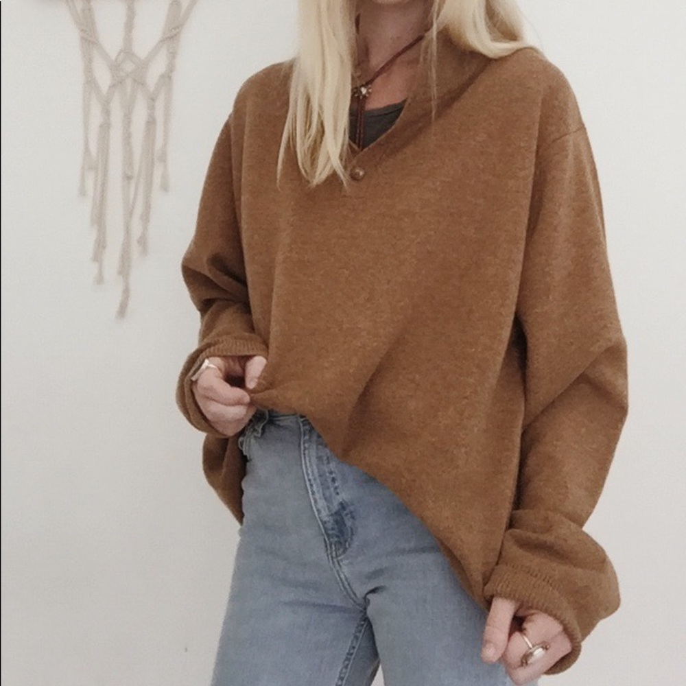 L.L. Bean Oversized Sweater/Henley